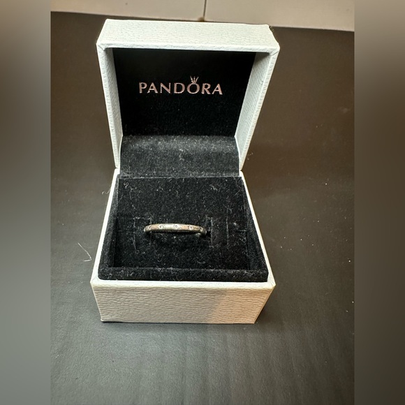 Pandora Simple Sparkling Band Ring - Picture 2 of 2